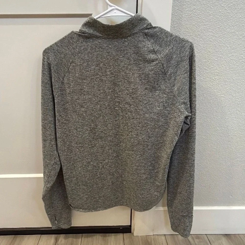 Nike Dri-FIT Running Quarter Zip Pullover Women's Large Gray